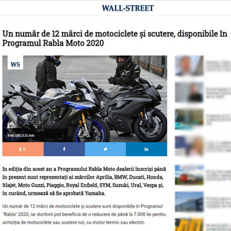 4. Wall Street rabla moto