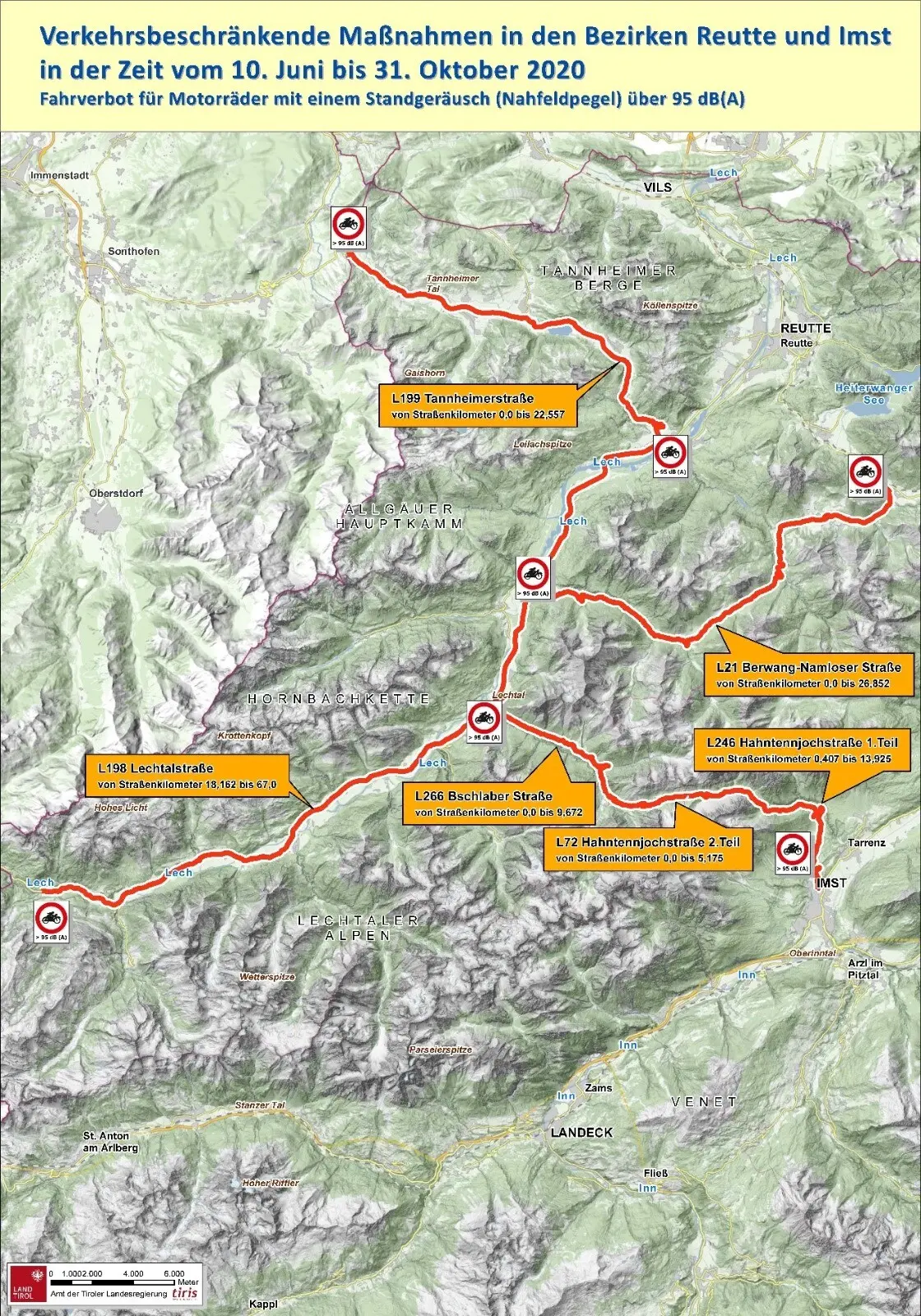 drumuri restrictionate in Tirol