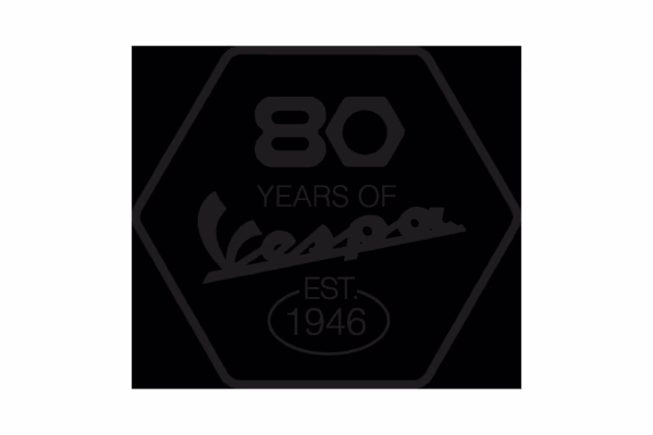 logo aniversar Vespa